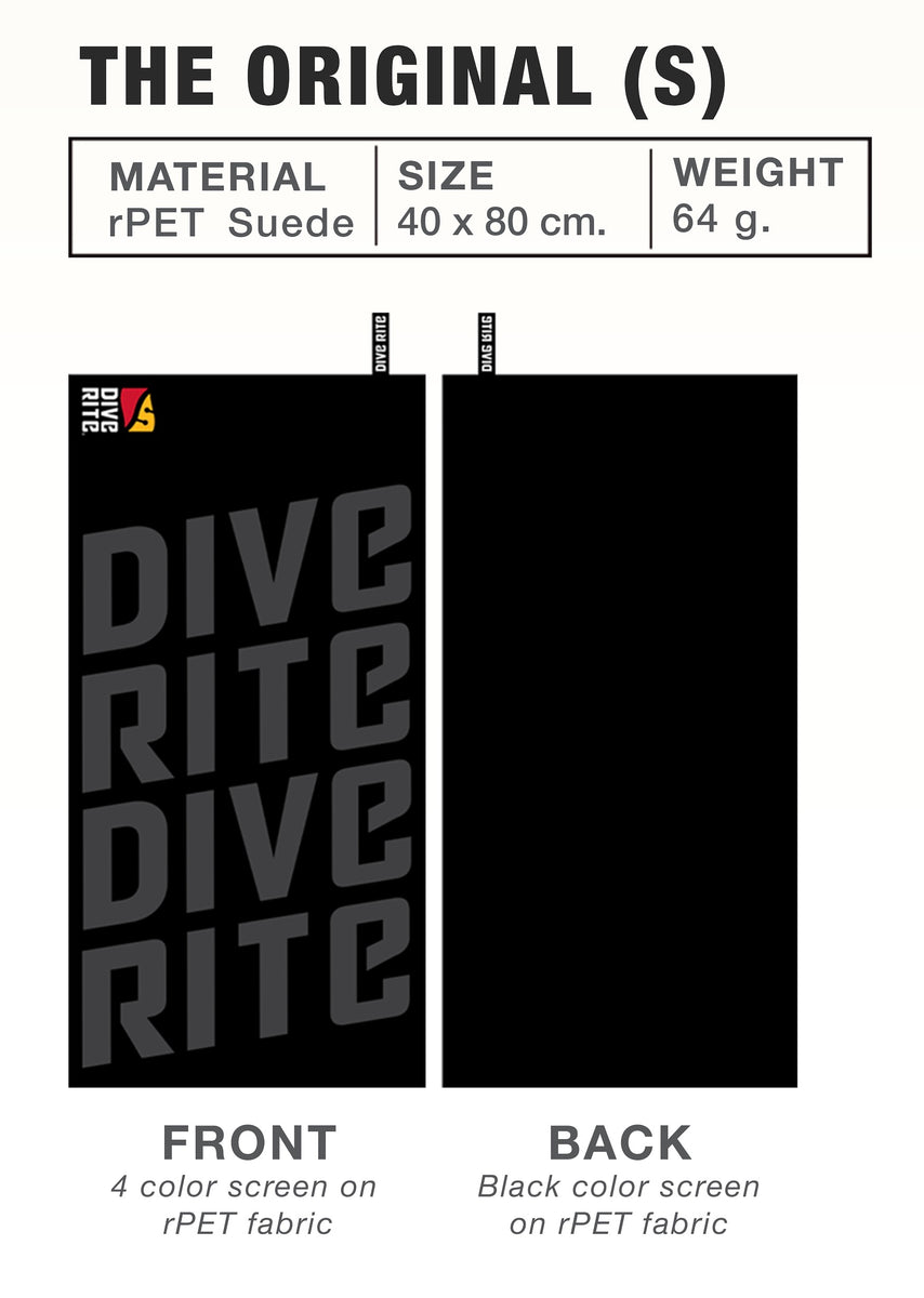 DIVE RITE TOWEL 40x80(The original) [890B] [MYR113.9] [SGD36.5] DIVE