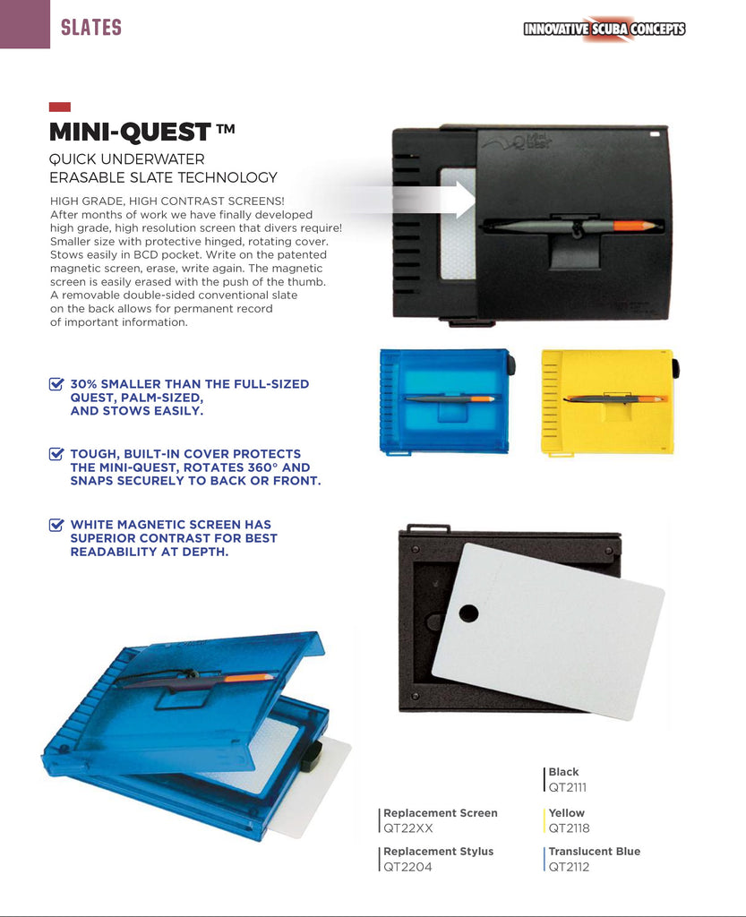 Wordpad Subacqueo AUHX - Lavagna Per Comunicazione In Acqua Con Penna, Compatta E Leggera - Foto 7