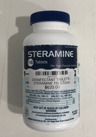 DISINFECTANT TABLETS - STERAMINE 150 CT(ccr)