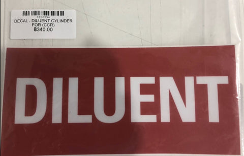 DECAL - DILUENT CYLINDER FOR (CCR)