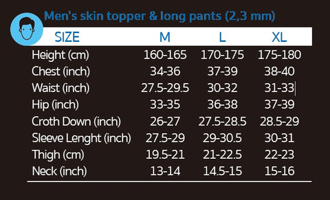20 skin PANTS 2mm(MEN)